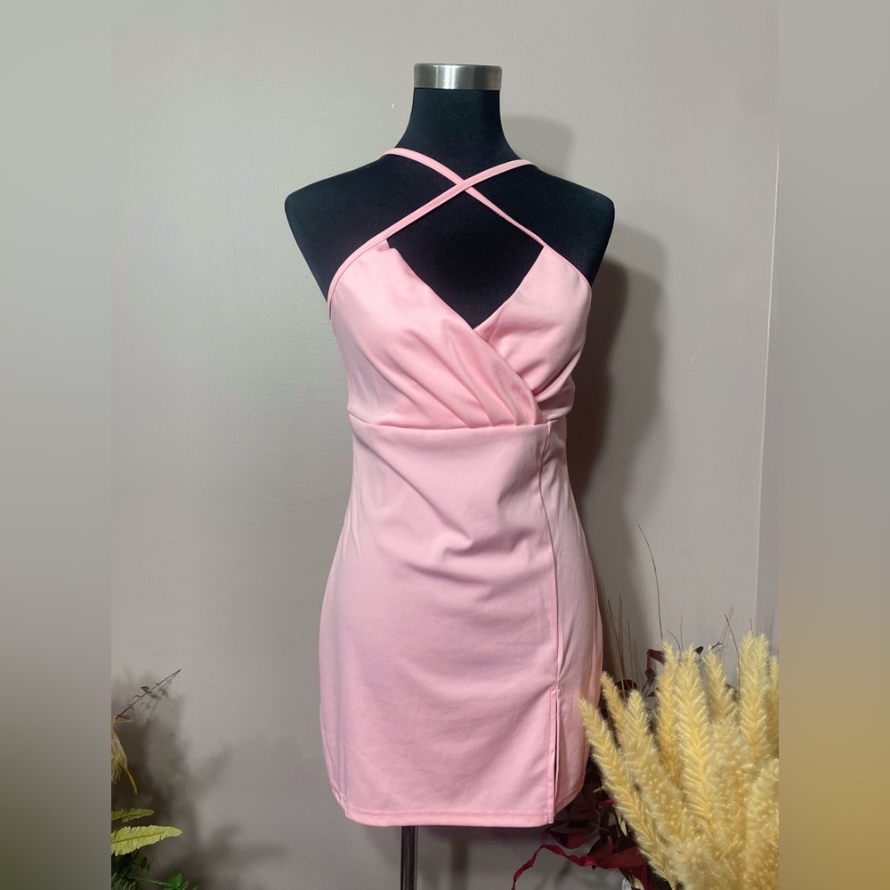 Babydoll Pink Mini Dress